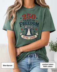 America 250th Anniversary Liberty Bell Comfort Colors Shirt