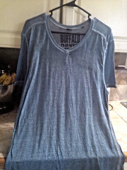 Buffalo David Bitton V Neck Short Sleeve Men’s Tee Size L