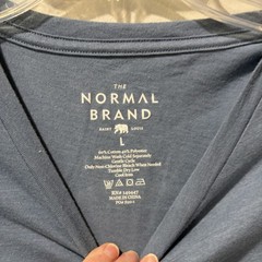 The Normal Brand Pocket T Shirt Mens Size Large Blue Cotton Short Sleeve Basic