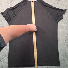 Tommy John Shirt Mens L Henley Grey S/S Modal Lightweight Breathable Basic Layer