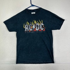 AC DC T Shirt Mens Small Highway To Hell Black Short Sleeve Band