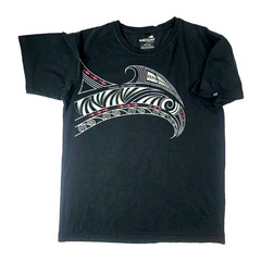 Wild Kiwi New Zealand T-Shirt Mens XL Black Aotearoa Māori Art Graphic Tee Rare