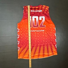 Pangos All American Camp Basketball Jersey Mens XL Blue Red Reversible Baller TV