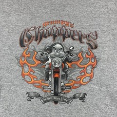 Vintage Grumpy’s Choppers Mean Machines Motorcycle Disney T Shirt Size 2XL