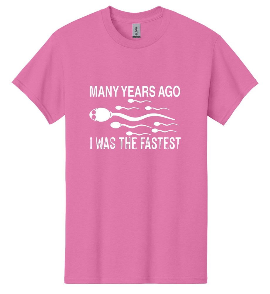 Many Years Ago Funny I Was The Fastest American Men’s T-Shirt USA New Gift Tee