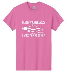 Many Years Ago Funny I Was The Fastest American Men’s T-Shirt USA New Gift Tee