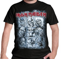 Iron Maiden T Shirt Official Nine Eddies Logo Heavy Metal Band S-2XL New