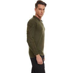 Men’s Firm Active Shirts Camping Atheletic Training T-Shirts 1/4 Zip Ripstop Top