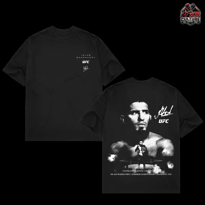 Islam Makhachev UFC 322 Tee, UFC MMA Fan Custom Graphic Design, Gym Wear, Gift f