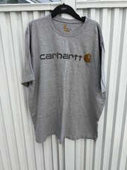 Carhartt Men’s XL Original Fit Logo Graphic T-Shirt Gray Short Sleeve Cotton Tee