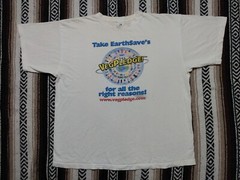 90s Vegetarian vtg T Shirt XL Beneficial T’s distress Vegpledge Vegan Promo tee
