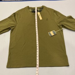 Pendleton Every Wear Mens Large Long Sleeve Button Henley Shirt Olive Green NWT