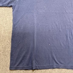Vintage Hanes T-Shirt Men’s Medium Stained Blank Cotton Blend Heavyweight Blue