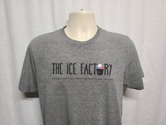 The Ice Factory serving Gourmet Italian Ices Premium Coffee Adult S Gray TShirt