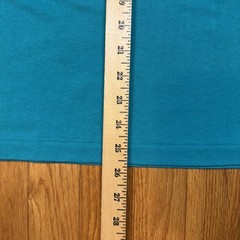 Vtg 90s Hanes Heavyweight 50/50 Antigua T Shirt Large Single Stitch Teal Beach