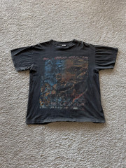 Vintage 90s 2Pac Tupac All Eyes On Me Against The World Rap T Shirt Size XL Fade