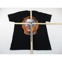 Rock Rebel Halloween II T-Shirt Mens Medium Black Michael Myers Flaming Mask Tee