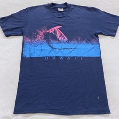 vintage 80s HAWAII WIND SURFING T-Shirt SMALL soft beach surf rainbow
