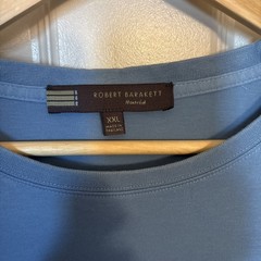 Robert Barakett Men’s Short Sleeve Crew Neck, baby blue