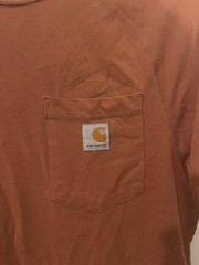 Carhartt Relaxed Fit Pocket Logo Cotton Crew Neck Tee Men’s S