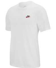 NEW Nike Sportswear Club Men’s T Shirt Size 2XL White University Red