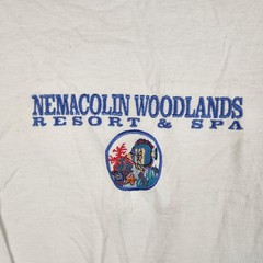 Vintage Nemacolin Woodlands Resort Spa Shirt Mens XL Embroidered Logo FishUSA