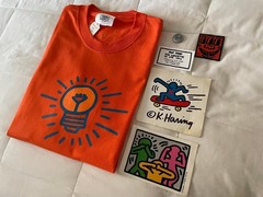 Keith Haring Tee Shirt New Lot of 6 Original Vintage Pieces from POP SHOP NYC