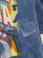 Captain America Graphic T Shirt Acid Wash Marvel Streetwear First Avenger Medium