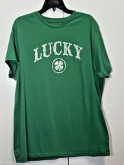 Way to Celebrate! St Patrick’s Day Green T-Shirt-Lucky-Size XL