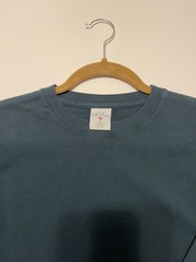 NOAH NYC Long Sleeve T-Shirt Mens S Slim, Teal Blue made in USA