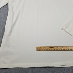 Kuyigo Henley Shirt Men’s 2XL XXL White Long Sleeves Band Collar Stretch Casual