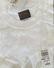 Royal Basics, Camiseta 100% Algodón, Cuello Redondo, Manga Corta Size L New