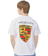 MARKET T Shirt NEW Ultimate Badge Porsche Style Tee White Medium Chinatown