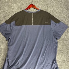 Spyder Active Tee Shirt Mens XXL Blue Short Sleeve Crew Neck Reflective Proweb