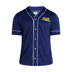 Super Mario Baseball Jersey Shirt Nintendo NES Cartoon NWT Size Large