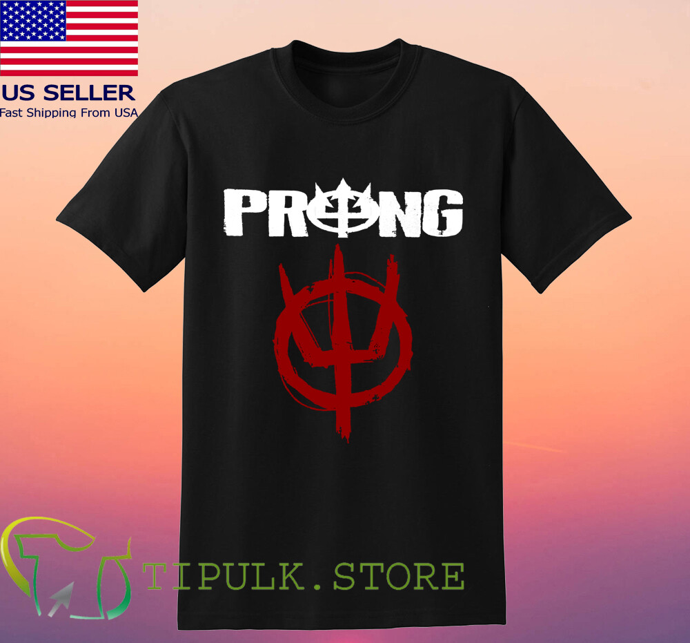 PRONG Men’s Black T-shirt Size S-5XL