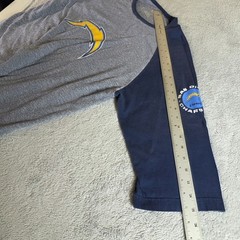 Rare San Diego Chargers 1960 Sleeve Hit Tee XL – Distressed Soft Grunge Raglan