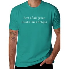 Vintage Retro First of All Jesus Thinks I’m A Delight Funny T-Shirt