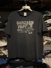 Vintage Distressed Family Guy Faded Shirt XL Black Brian Sarcasm Free Service