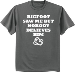 Big and Tall t-shirt funny saying bigfoot mens big guy clothing king size tee