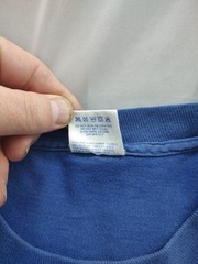 Vintage 90s BVD Selvedge Pocket T-Shirt XL Single Stitch USA Made Blue