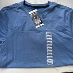 Members Mark Luxe Tee Mens Small Blue Moonlight Short Sleeve Media Pocket C21102