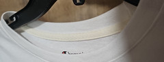 CHAMPION T-Shirt Men’s SMALL WHITE Short Sleeve Crew Neck Cotton Polyester RAYON