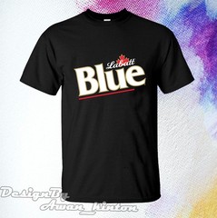 Clothing LABATT BLUE LIGHT Funny Logo TSHIRT Cotton Made In USA