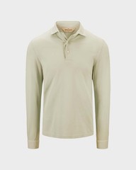 Gran Sasso Long Sleeve Cotton Piqué Polo Shirt 60111