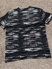 Brooklyn BKC Mens Shirt Size Large Slim Fit Poly Cotton Blend Stretch Flex Black