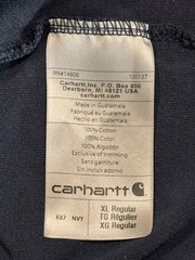 SUN FADED Carhartt Men’s thrashed Sleeveless Shirt Black XL Relaxed Fit Workwear