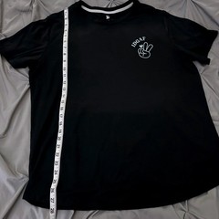 All in Motion Black Graphic Shirt blue IDGAF Peace Love XL Athletic super soft