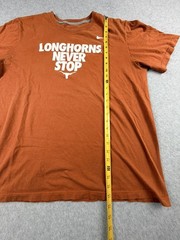 Nike Mens Texas Longhorns Never Stop Graphic T Shirt XL Orange Cotton