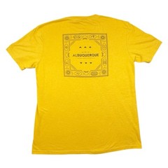 Visit Albuquerque Graphic T-Shirt Size L Yellow Tri-Blend Tourist Promo Tee